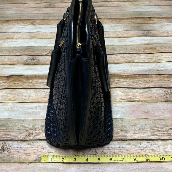 Tory Burch Robinson Basket-Weave Dome Satchel Bag - Picture 6 of 16